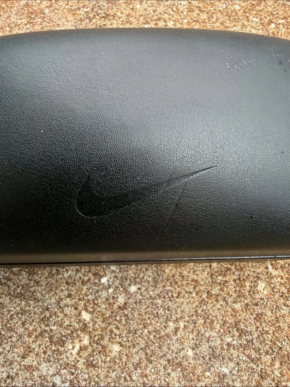 Nike Black Hard Shell Eyewear Case with Embossed Swoosh